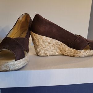 Women's Brown Wedge Espadrilles
